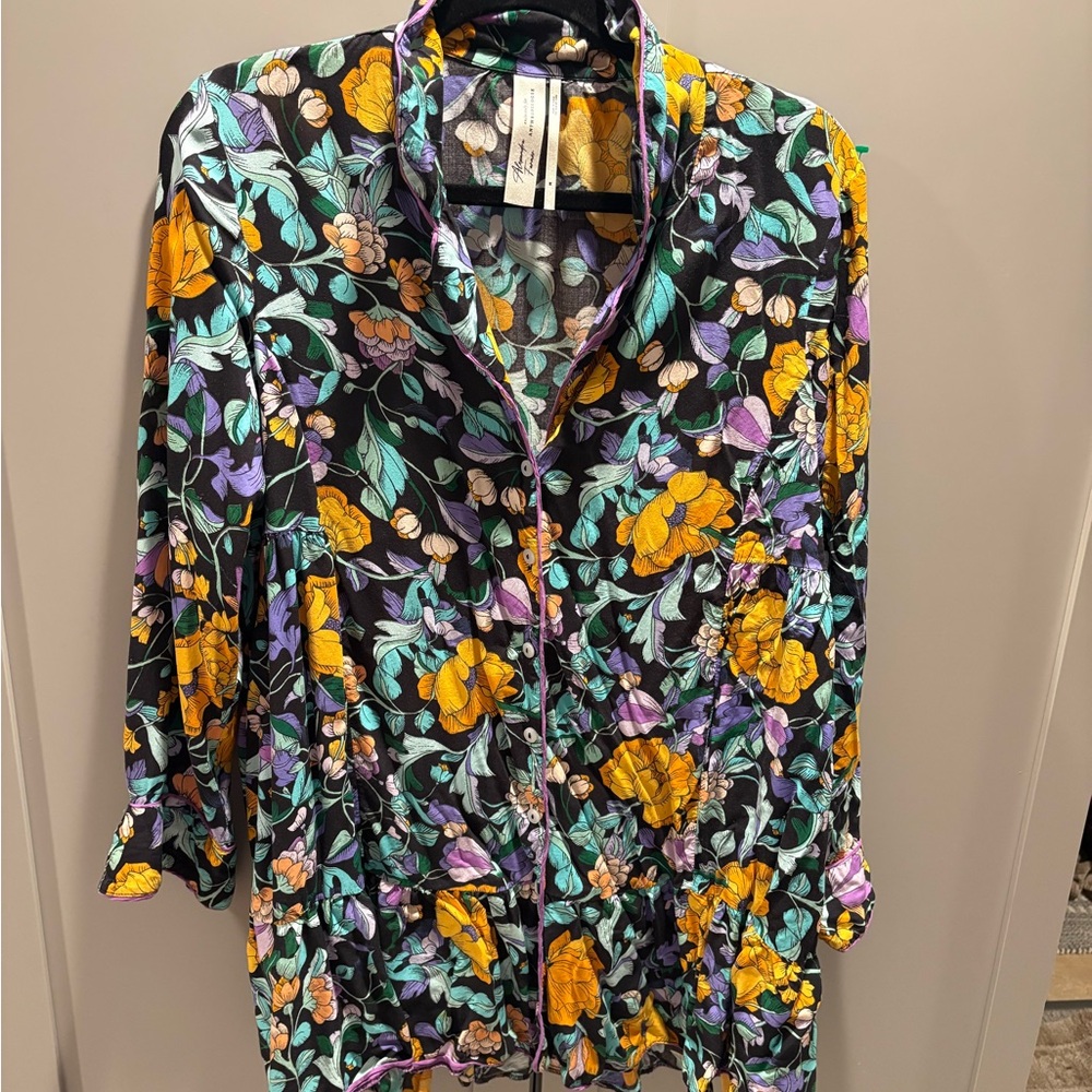 Anthropologie Multicolor Floral Blouse
